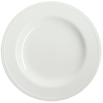 Dots serving plate 32 cm Creamy white