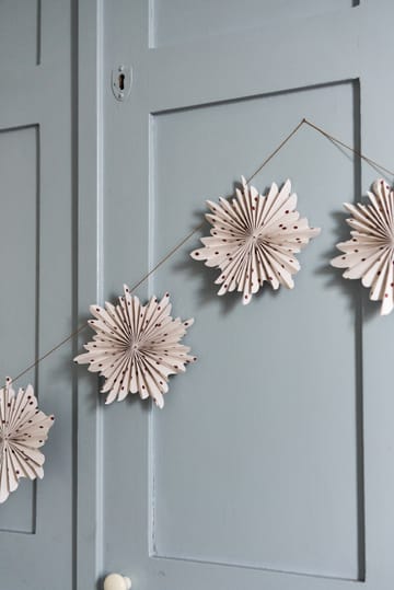 Festive garland 3 m - Red polka-dot - Scandi Living