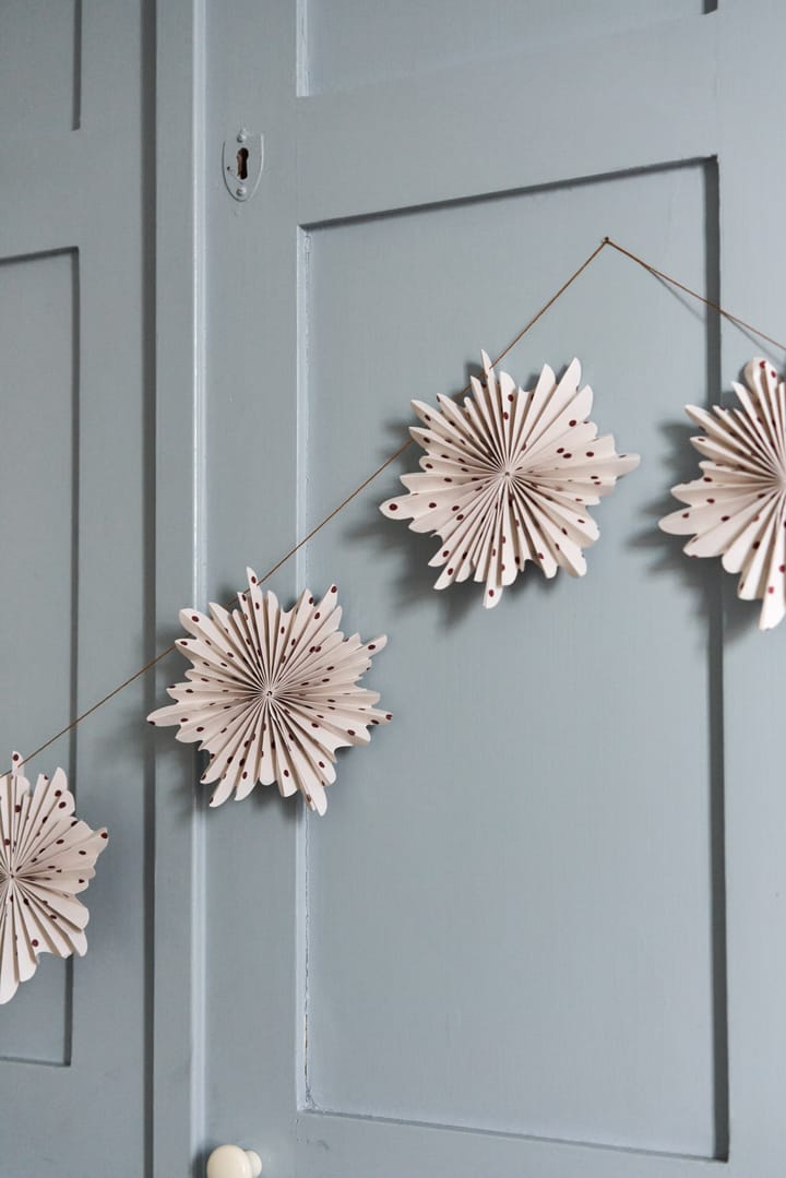 Festive garland 3 m, Red polka-dot Scandi Living