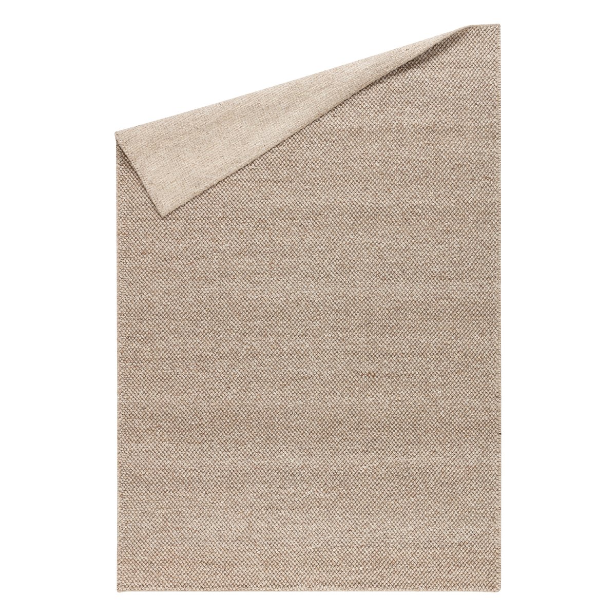 Scandi Living Flock wool carpet beige 170x240 cm