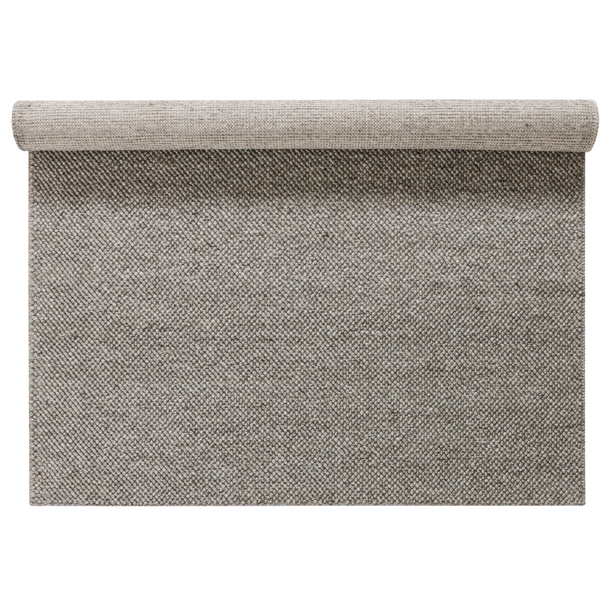 Scandi Living Flock wool carpet nature grey 170x240 cm