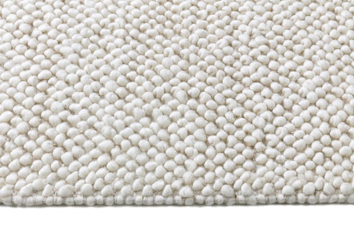 Flock wool rug natural white, 300x400 cm Scandi Living