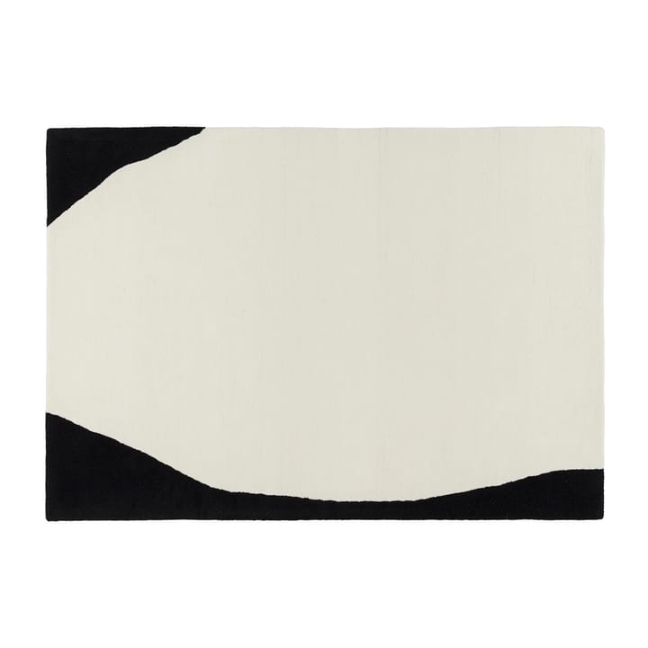 Flow wool carpet white-black - 170x240 cm - Scandi Living