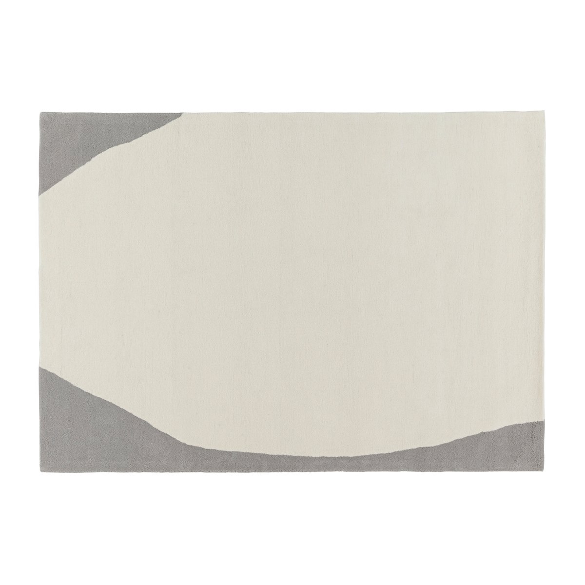 Scandi Living Flow wool carpet white-grey 170x240 cm