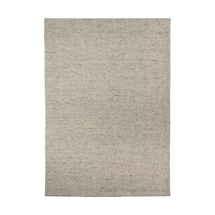 Furrow wool rug natural white/grey - 170x240 cm - Scandi Living