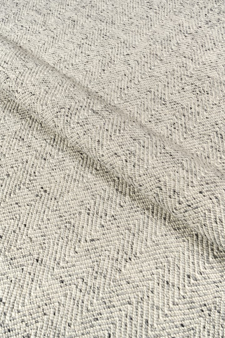 Furrow wool rug natural white/grey, 170x240 cm Scandi Living