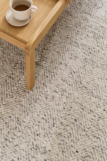 Furrow wool rug natural white/grey - 170x240 cm - Scandi Living