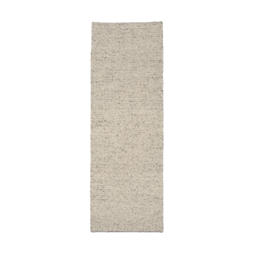 Furrow wool rug natural white/grey - 80x240 cm - Scandi Living