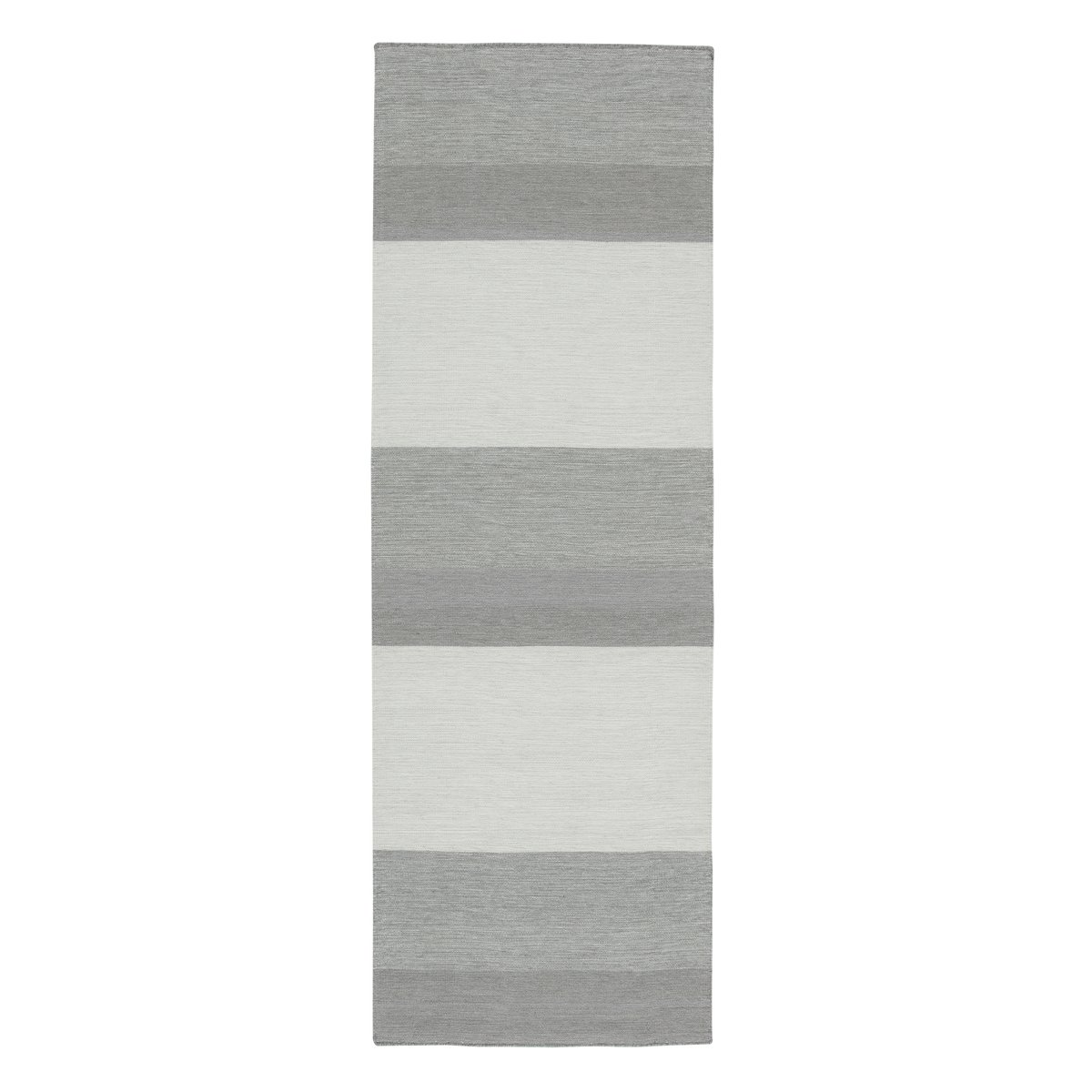 Scandi Living Granite wool rug light grey 80x240 cm