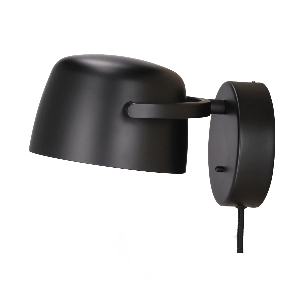 Scandi Living Halo wall lamp Ø16 cm Black