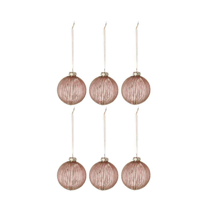 Holiday baubles 6-pack - Rose gold - Scandi Living