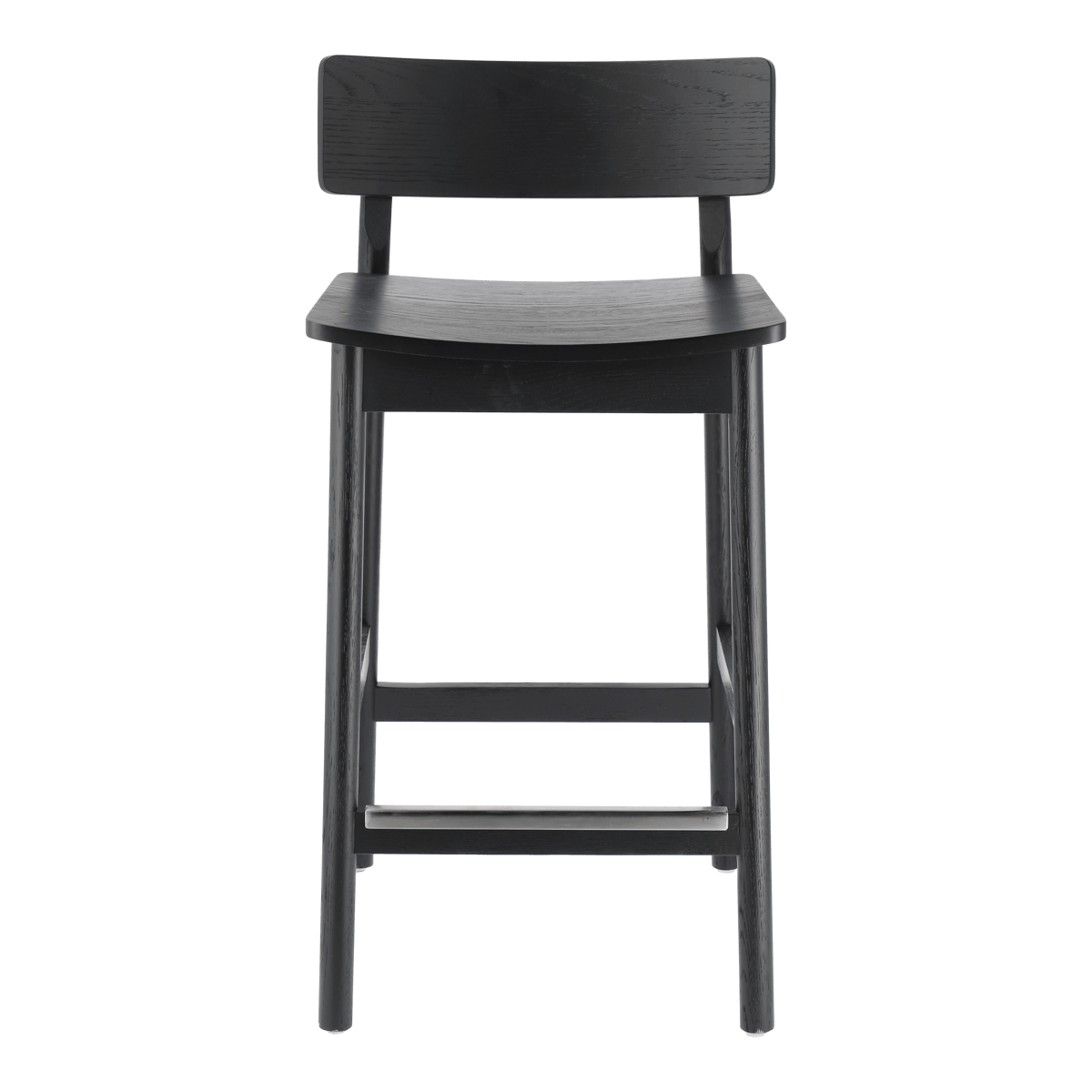 Scandi Living Horizon bar stool 87 cm Black brushed oak