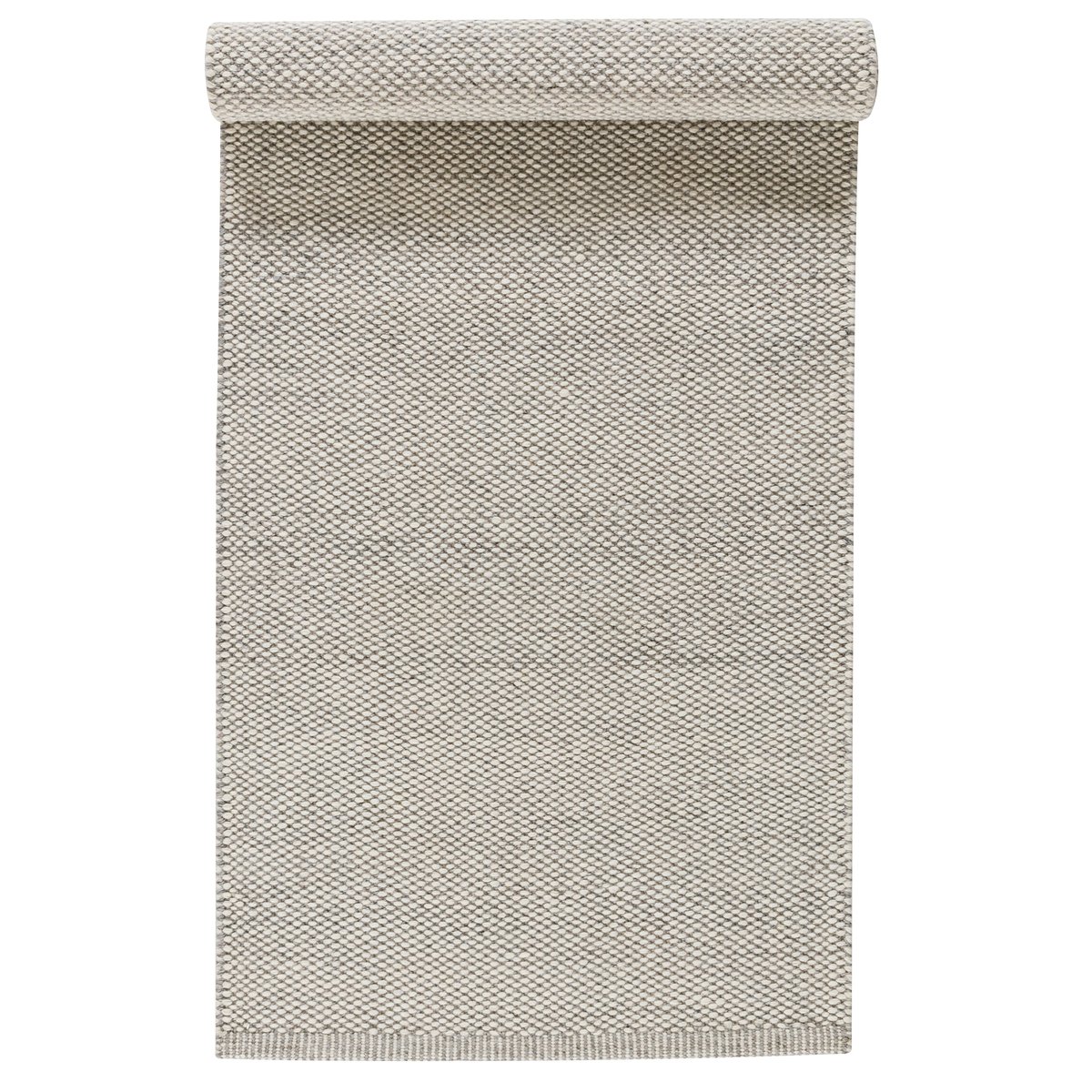 Scandi Living Lea wool carpet nature white 80x240 cm