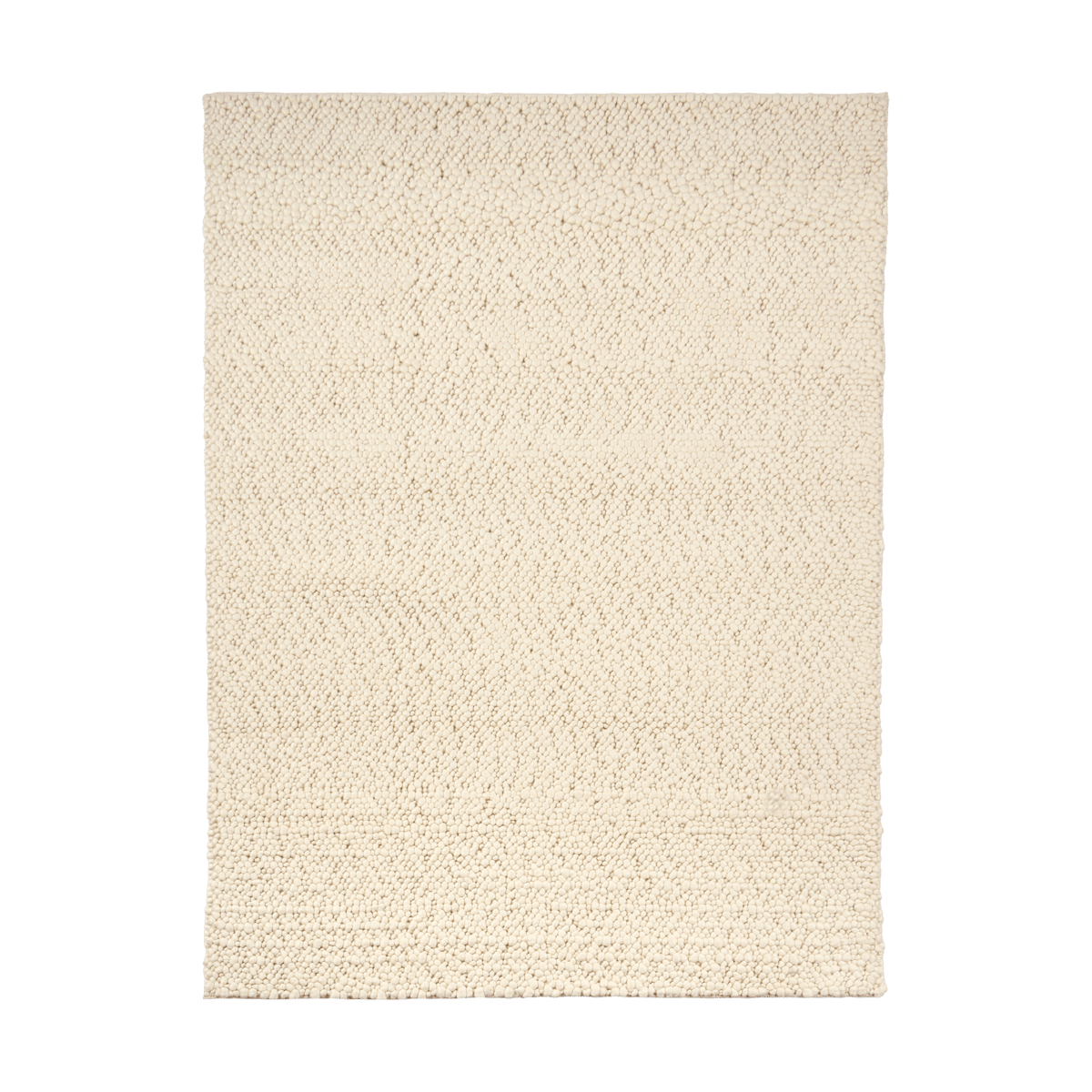 Scandi Living Mire wool rug natural white 200x300 cm