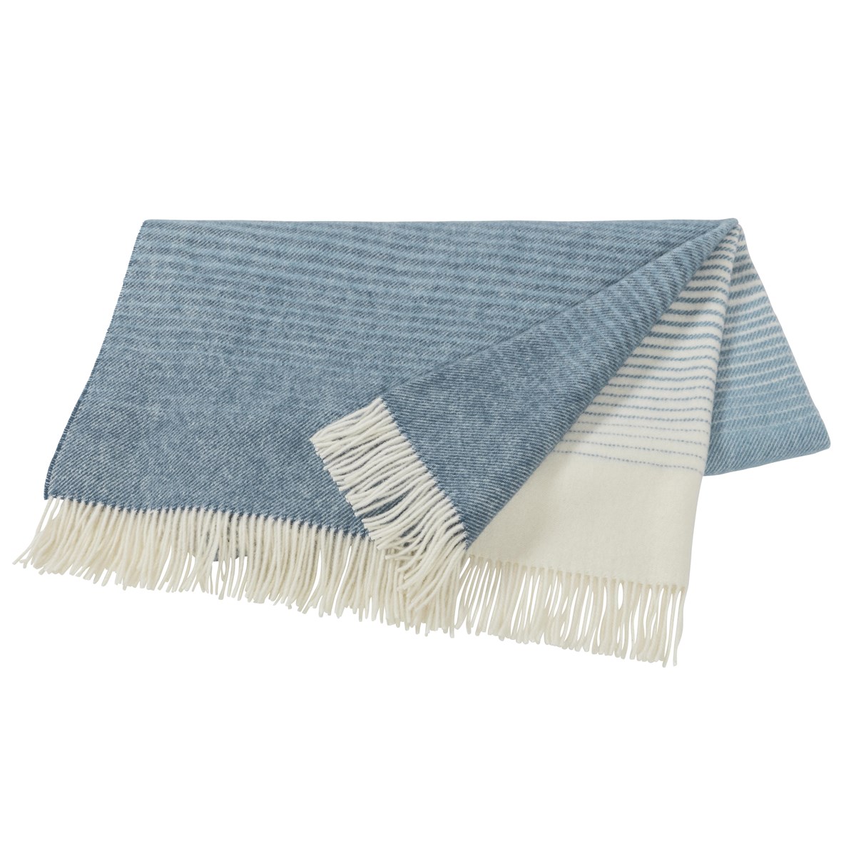 Scandi Living Mist wool throw pale blue | Scandinavian Design | Wool blankets & throws | Blue