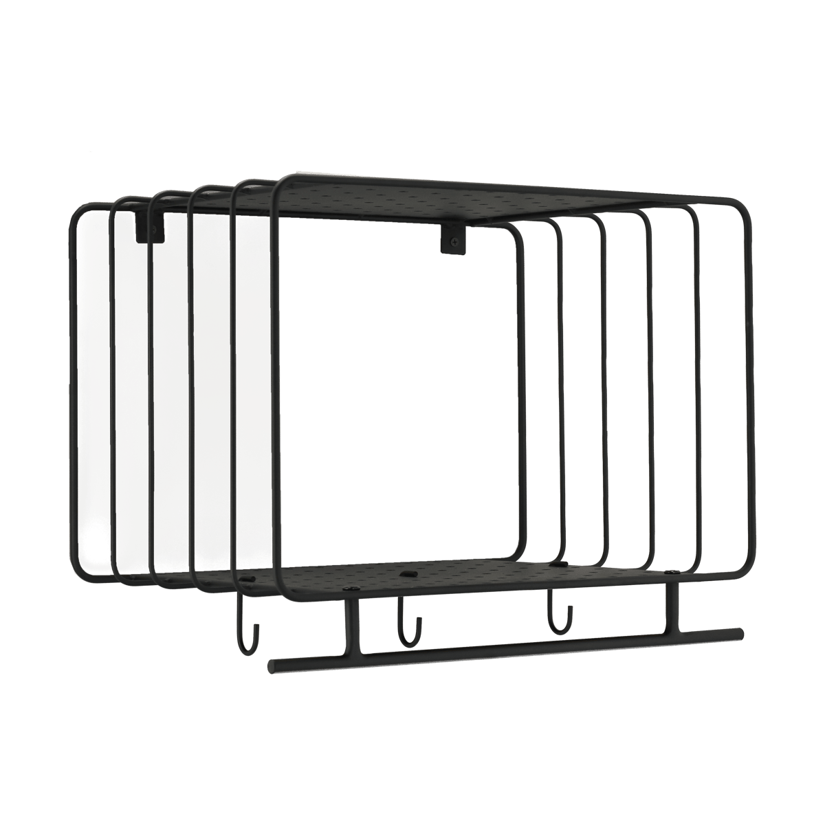 Scandi Living Nod hat rack 45 cm Black