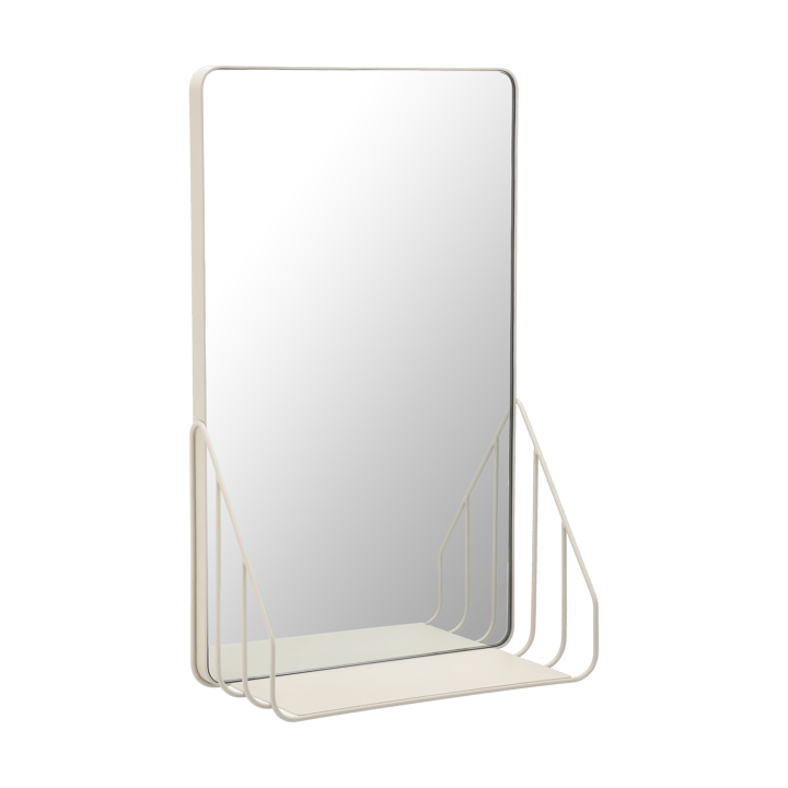 Nod mirror with shelf 30x50 cm - Beige - Scandi Living