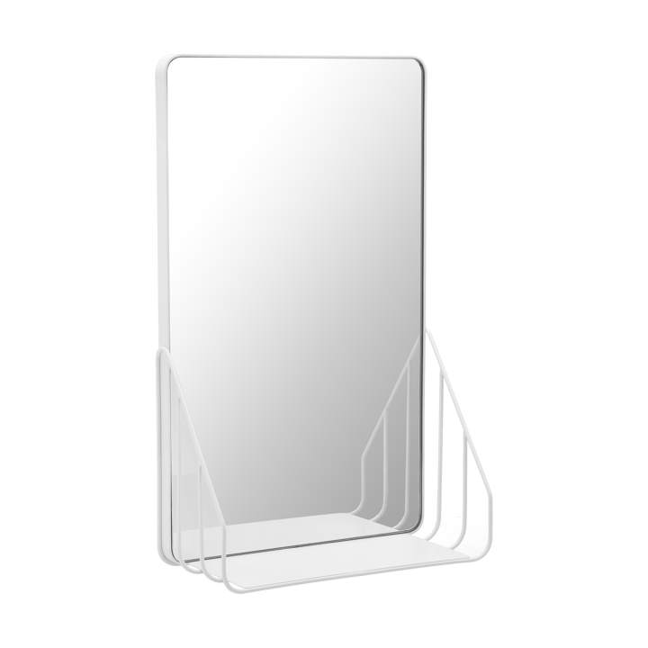 Nod mirror with shelf 30x50 cm - White - Scandi Living