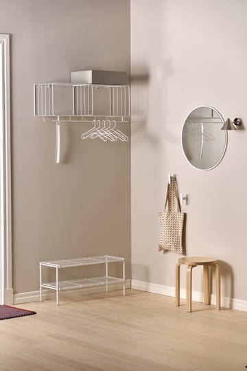 Nod shoe rack 80x30x37 cm - White - Scandi Living