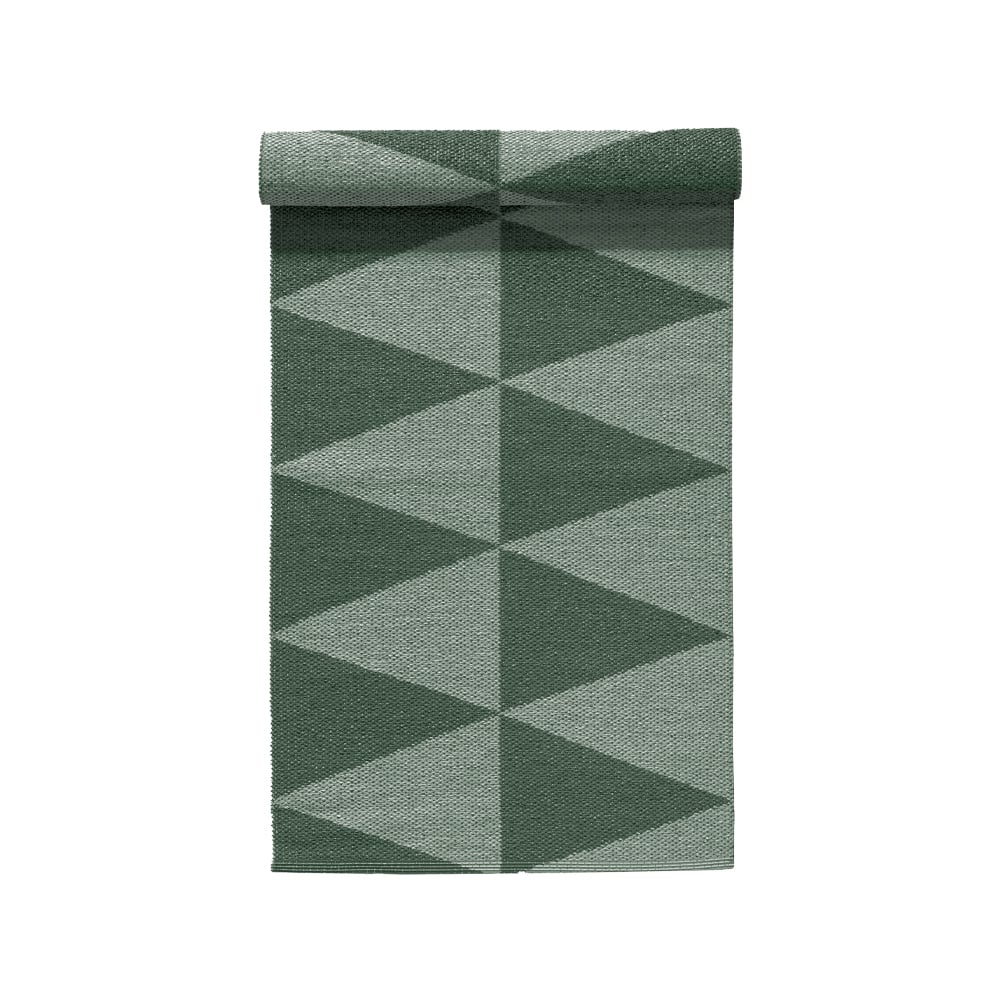 Scandi Living Rime plastic rug green 70x200cm