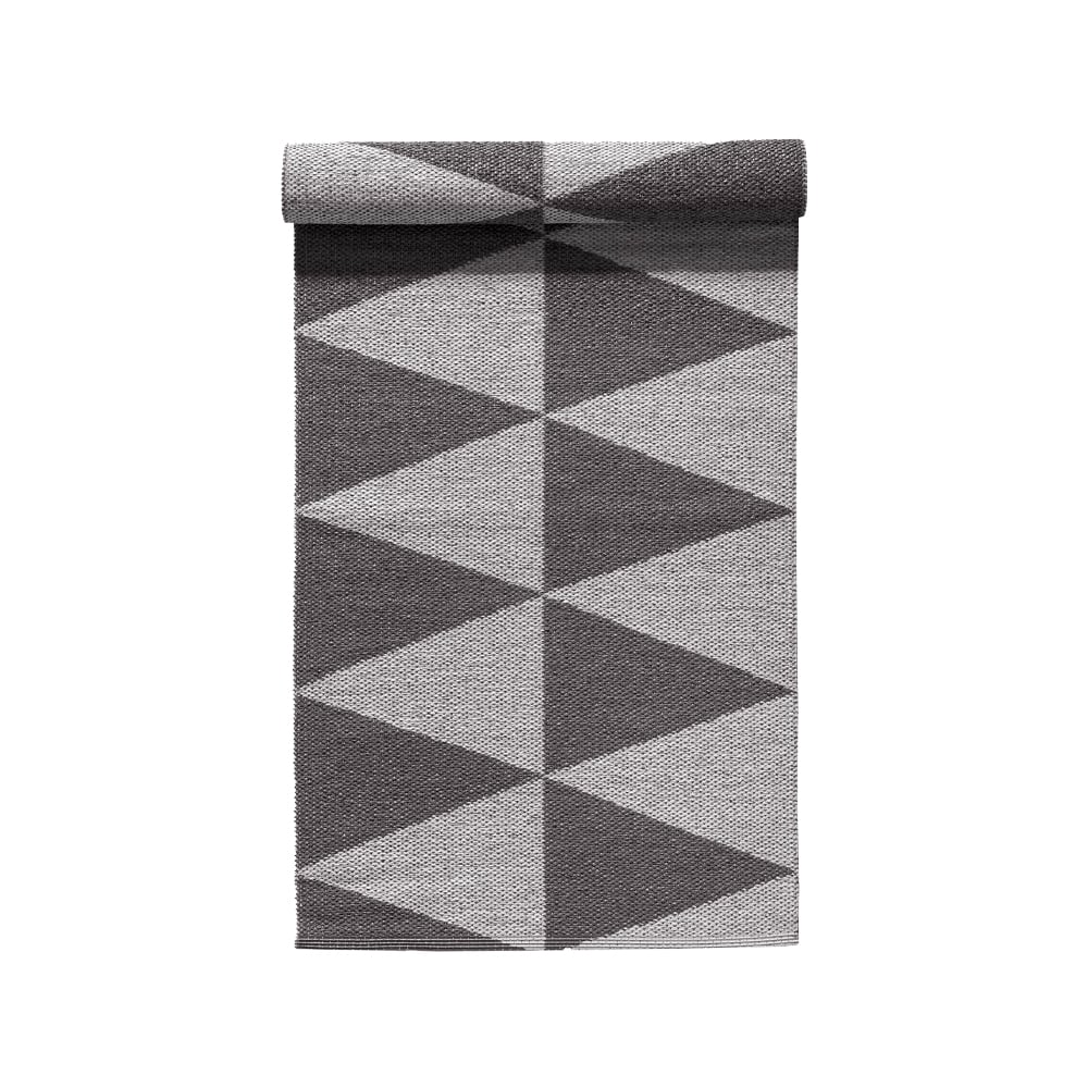 Scandi Living Rime plastic rug grey 70x250cm