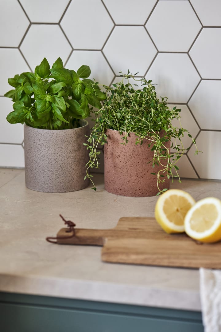 Speckled pot Ø12 cm - Rust - Scandi Living