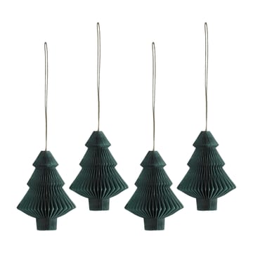 Tree baubles 4-pack - Forest Green - Scandi Living