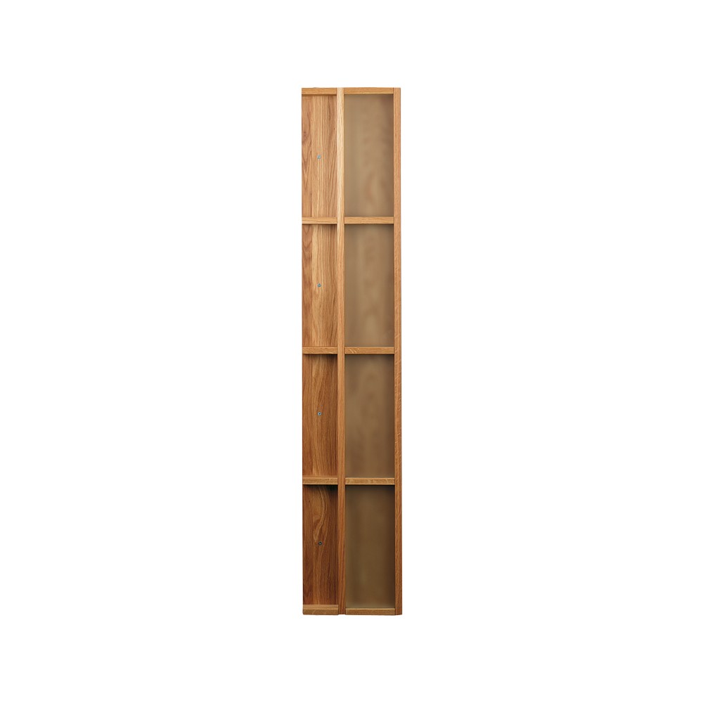 Scherlin Magazine rack 4 compartments Oiled oak