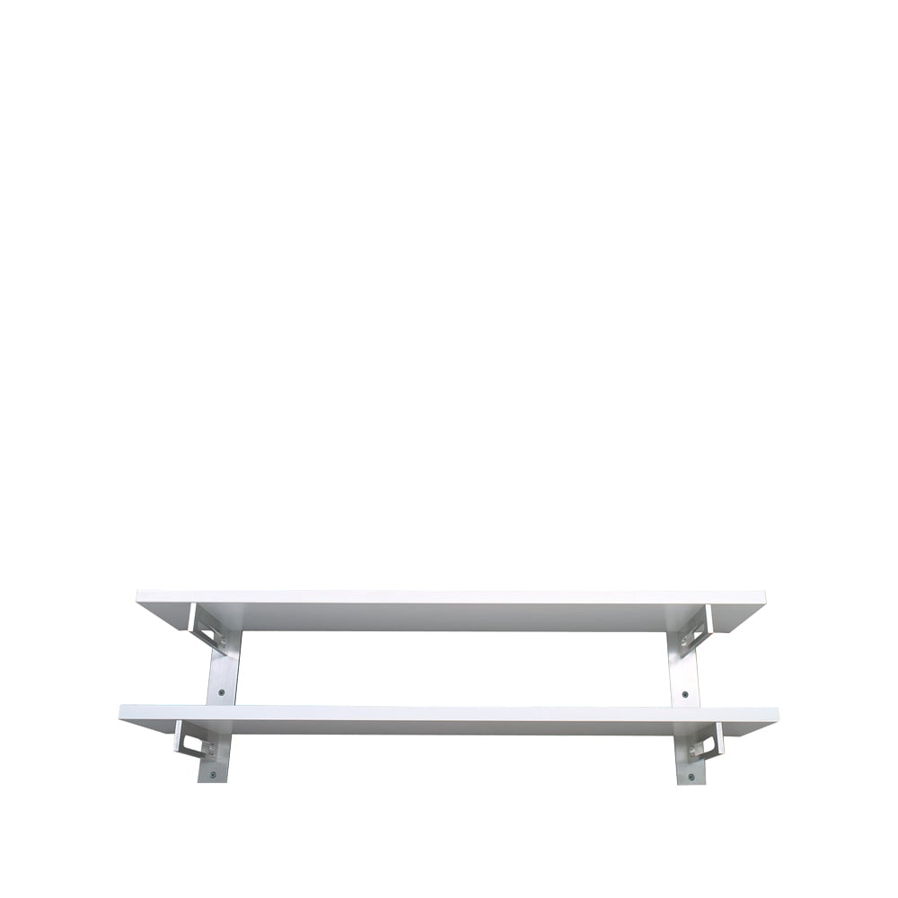 Scherlin Shoe shelf 7 White, wall, aluminium, 2 levels