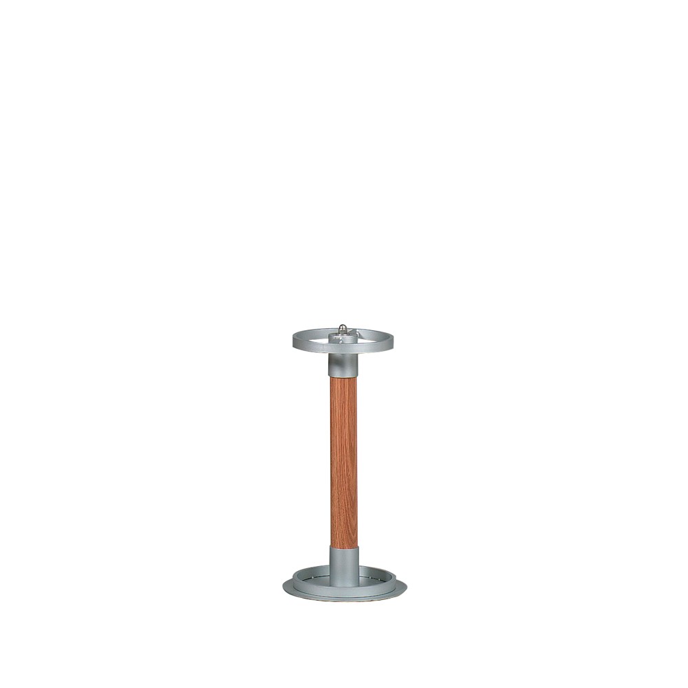 Scherlin Umbrella stand Oak, silver lacquer iron