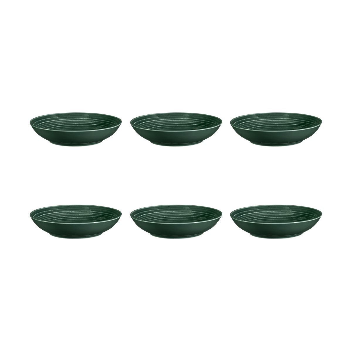 Seltmann Weiden Terra deep plate Ø21.2 cm 6-pack Moss green