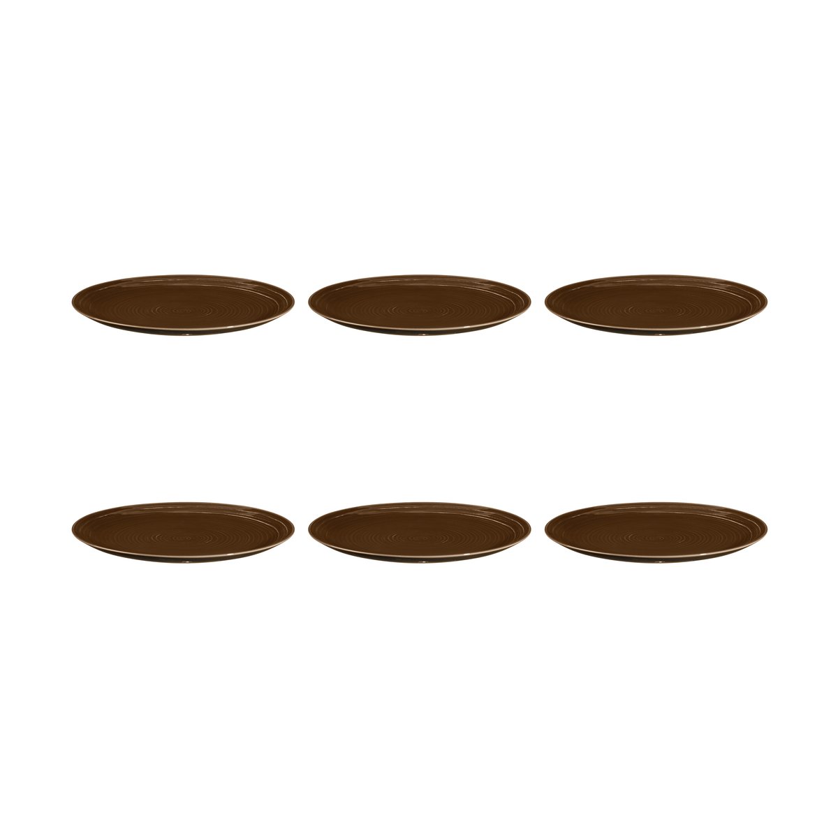 Seltmann Weiden Terra plate Ø27.8 cm 6-pack Earth Brown