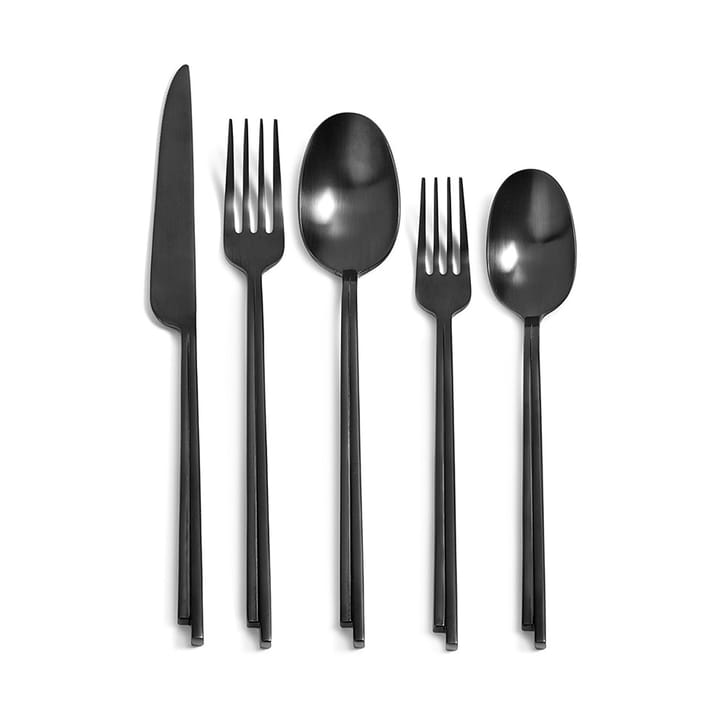 Dune cutlery 5 pieces gift box - Black - Serax