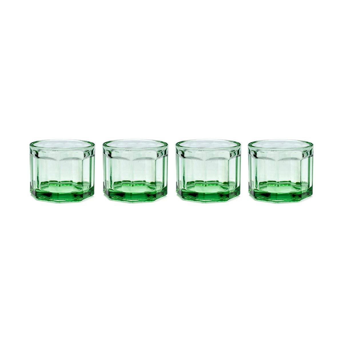 Serax Fish & Fish drinking glass 16 cl 4-pack green green