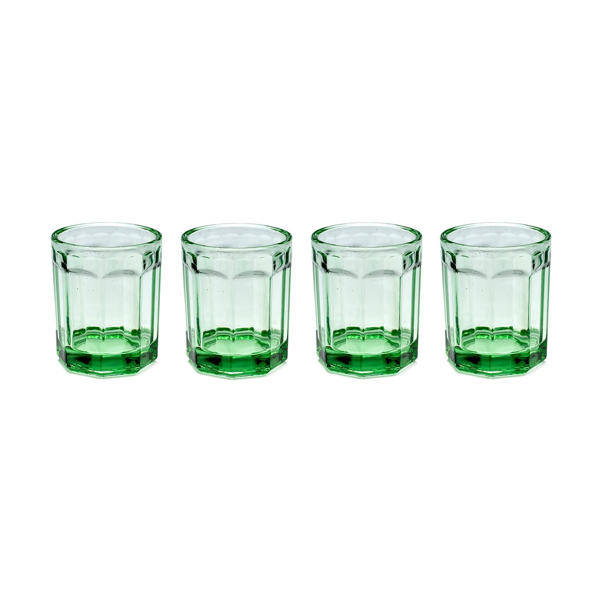 Serax Fish & Fish drinking glass 22 cl 4-pack green green