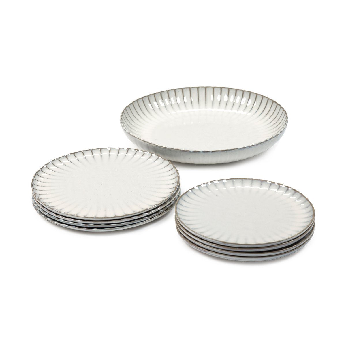 Serax Inku dinner set 9 pieces White