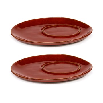 La Mère saucer for coffee cup Ø14.5 cm 2-pack - Venetian red - Serax