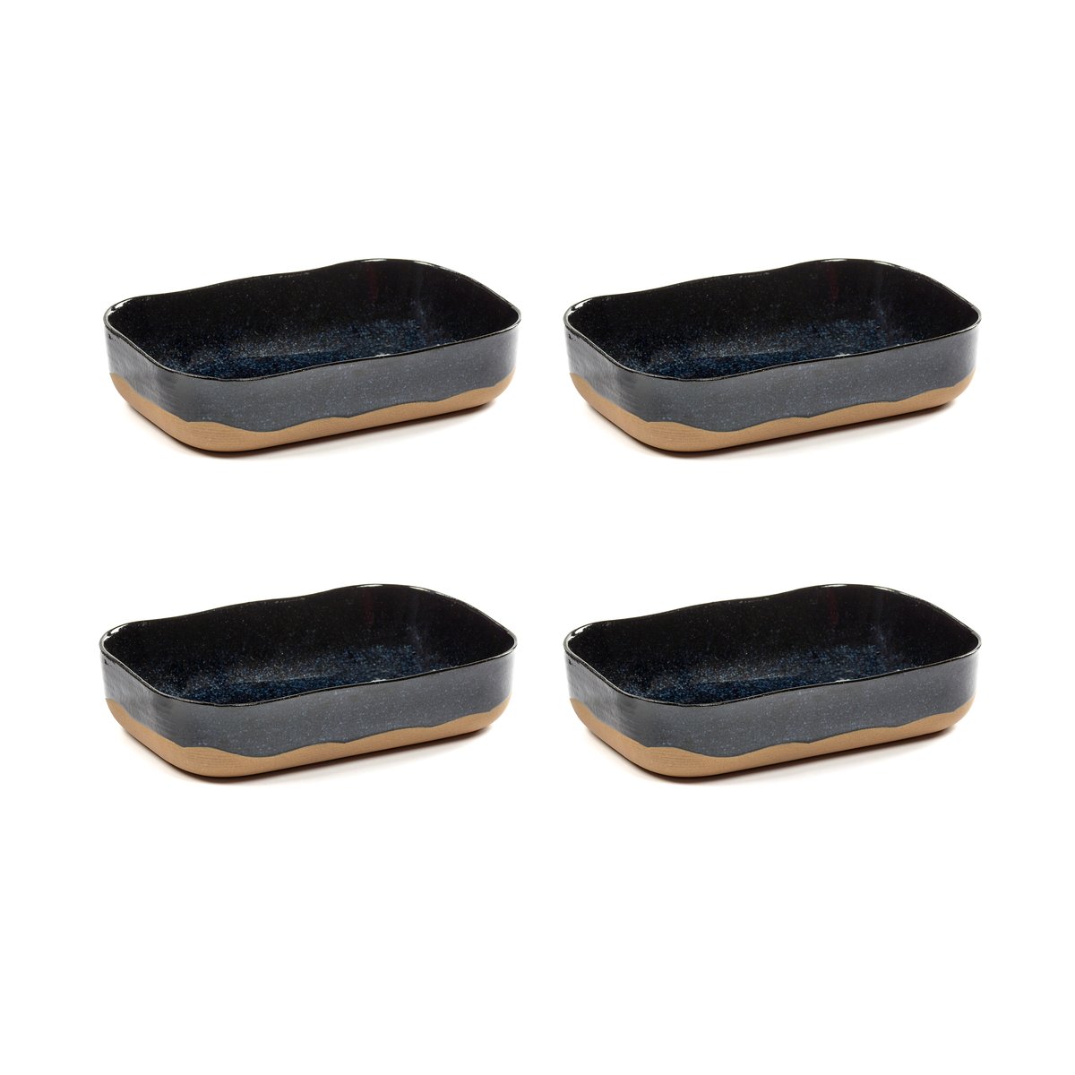 Serax La Nouvelle Table extra deep saucer No5 L 4-pack Dark blue