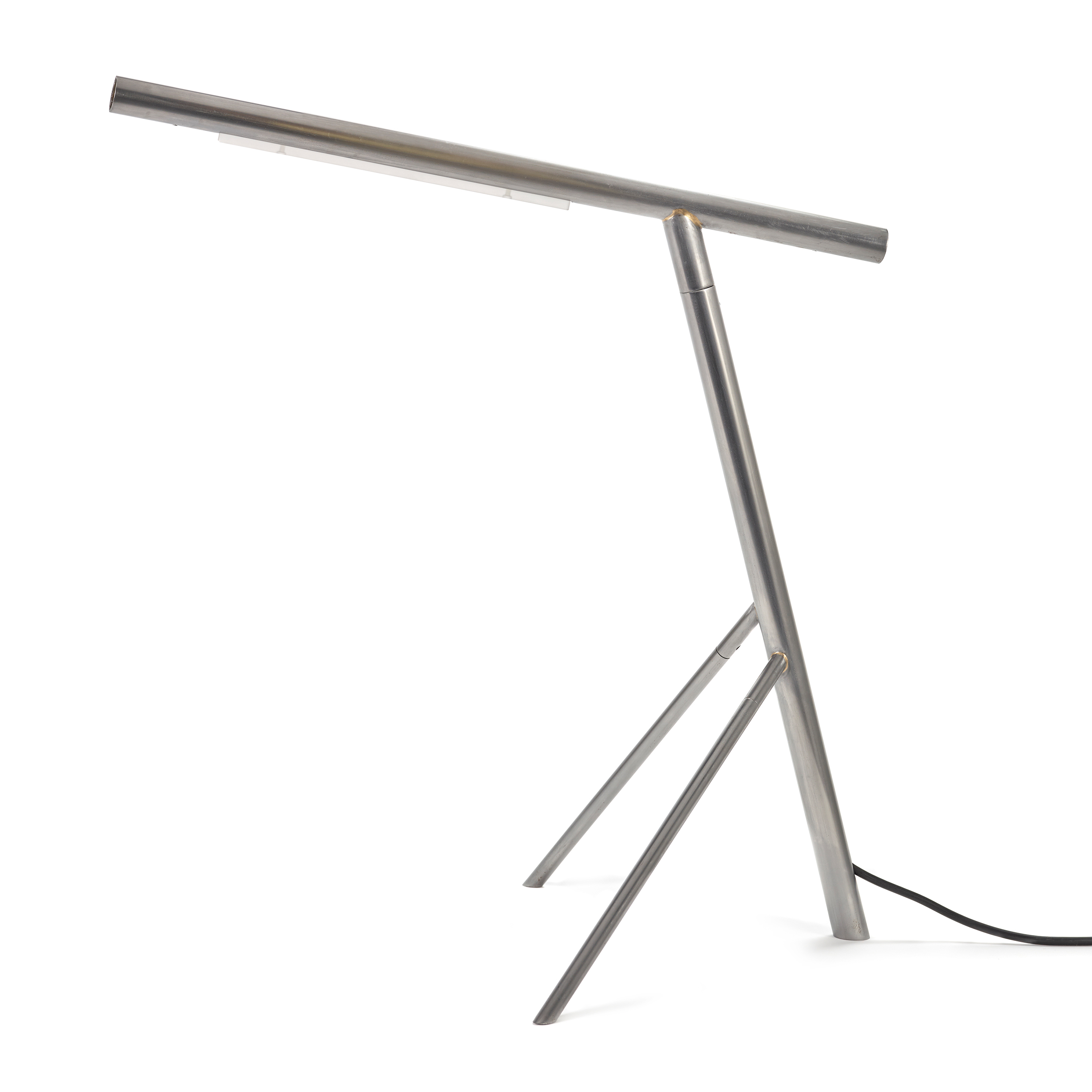 Aston black modern store table lamp