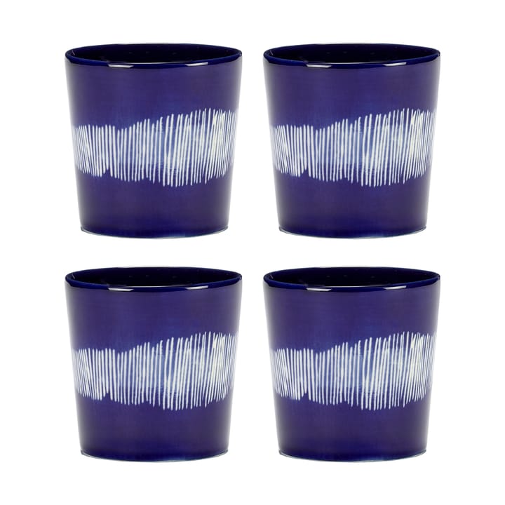 Ottolenghi Feast coffee cup 25 cl 4-pack - Dark blue-white - Serax