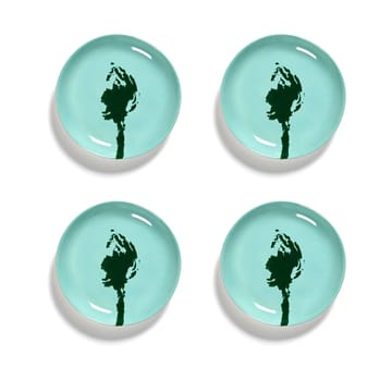 Ottolenghi Feast plate XS Ø16 cm 4-pack - Azure-artichoke green - Serax