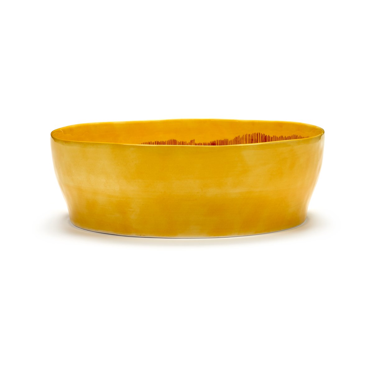 Serax Ottolenghi Feast salad bowl Ø27,5 cm Yellow stripes-red