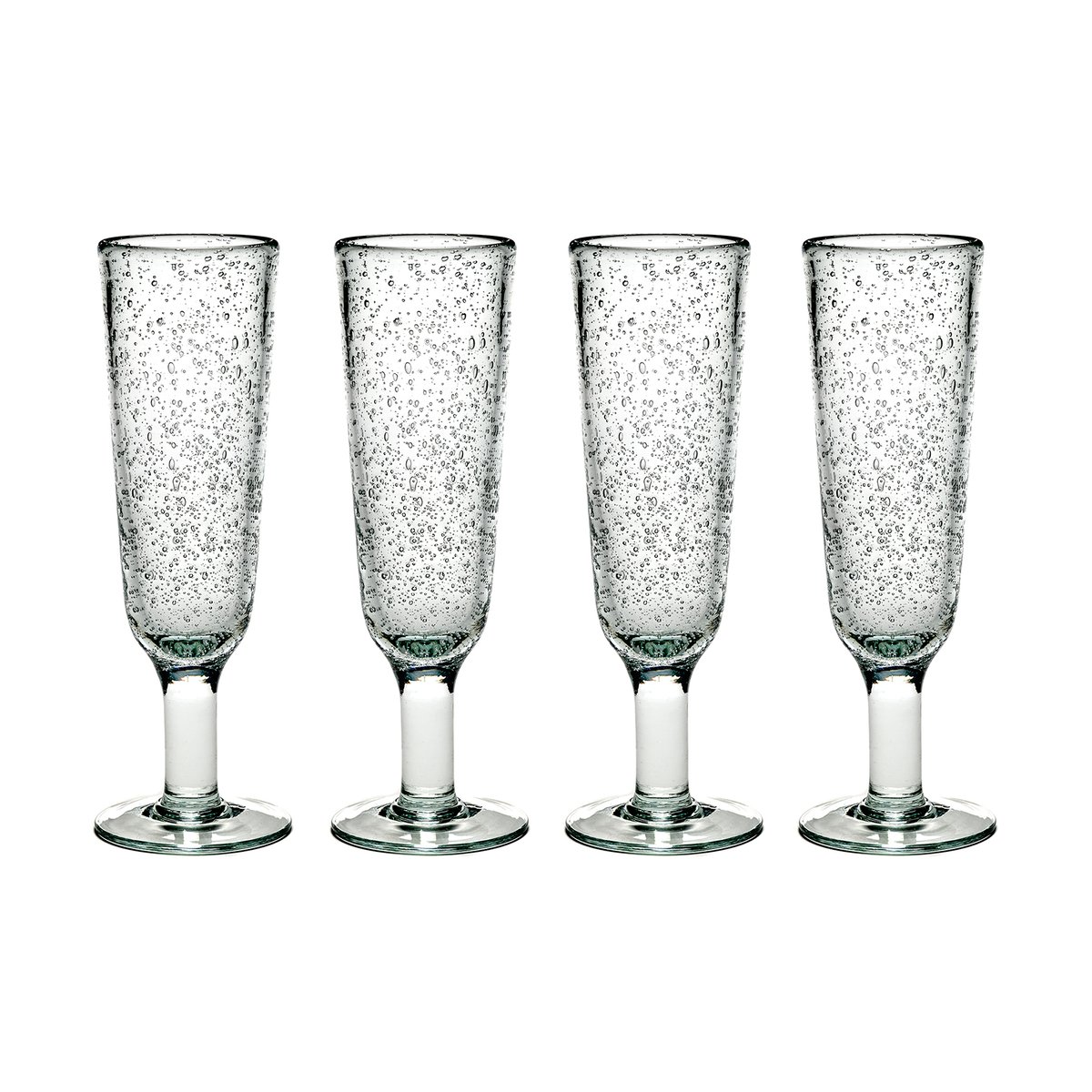 Serax Pure Pascale champagne glass 4-pack clear clear