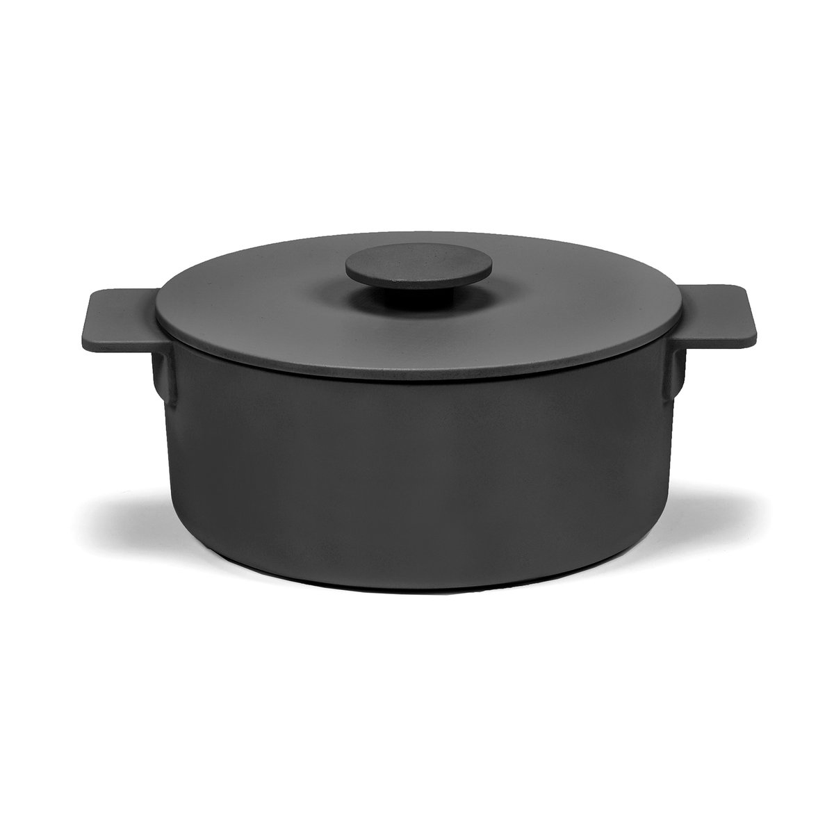 Serax Surface cast iron casserole black 3 l