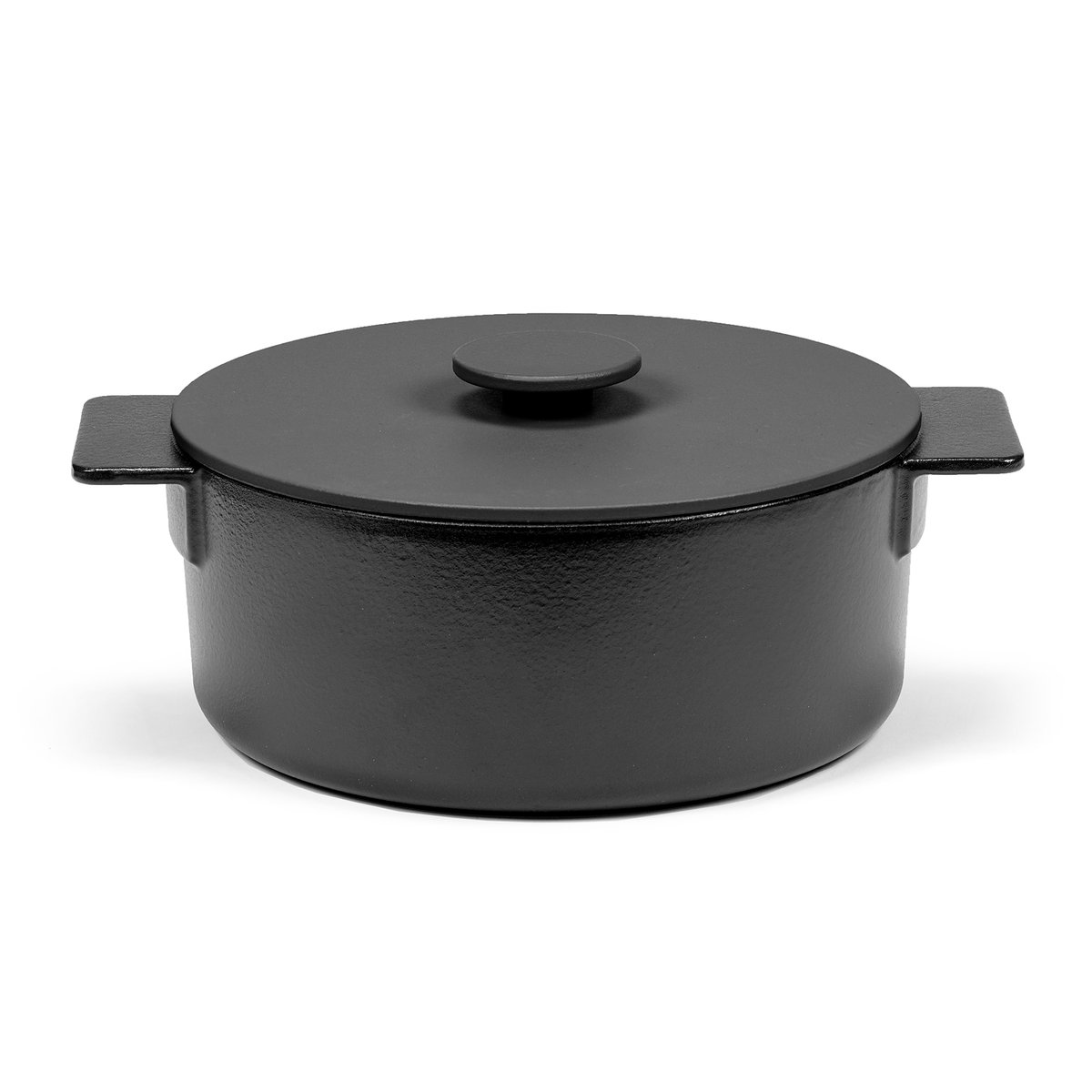 Serax Surface cast iron casserole black 4.6 l