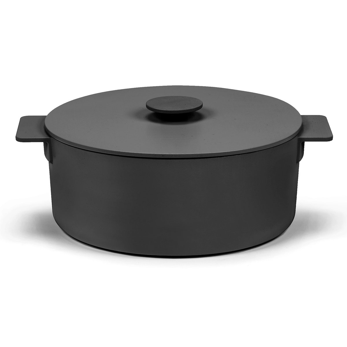 Serax Surface cast iron casserole black 5.5 l