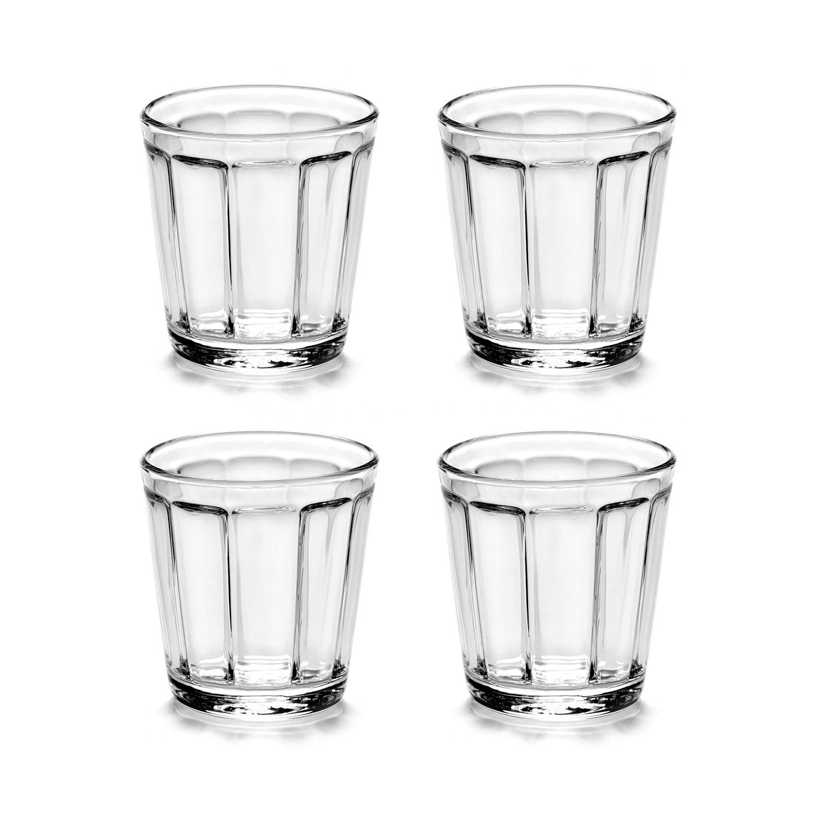 Serax Surface espresso glass 10 cl 4-pack clear clear