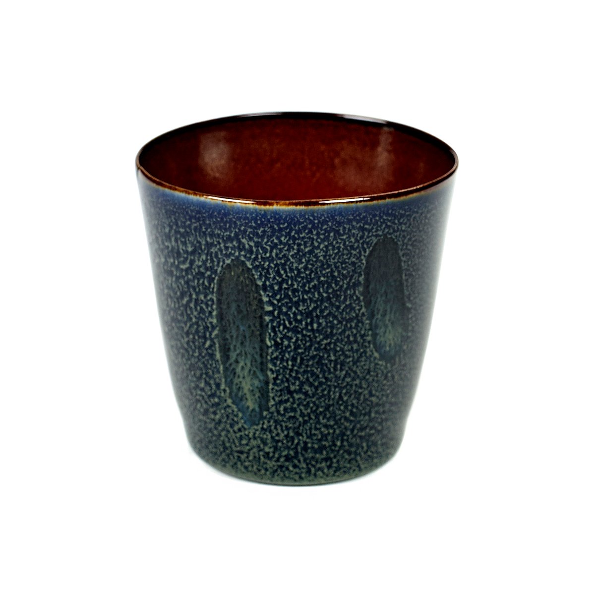 Serax Terres de Rêves cup S dark blue-rust | Scandinavian Design | Coffee cups | Blue