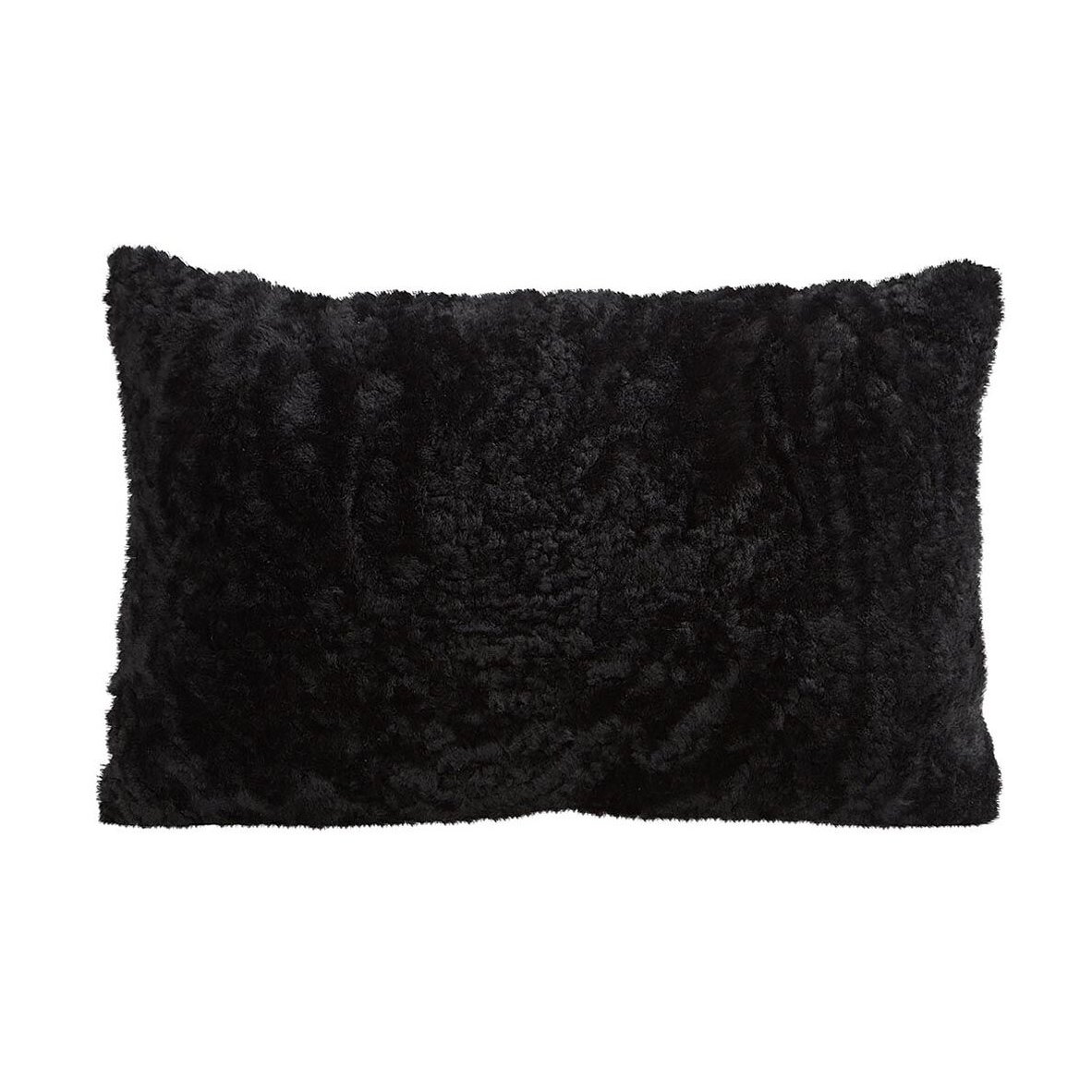 Shepherd of Sweden Shepherd Lina sheep skin cushion 60 x 40 cm black