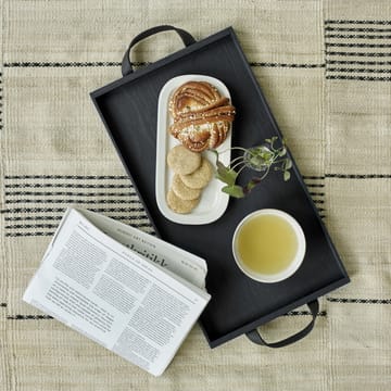 Norr tray 25,5x46 cm - black glazed oak - Skagerak